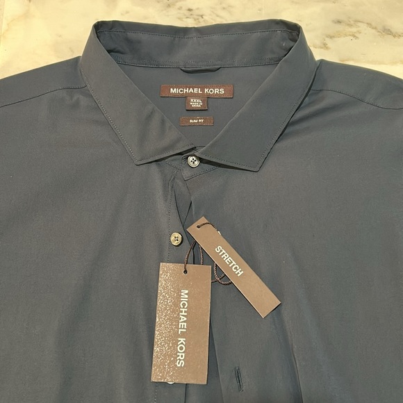 MICHAEL Michael Kors Other - MICHAEL KORS CASUAL SHIRT MEN 3XL DARK GREEN  NEW